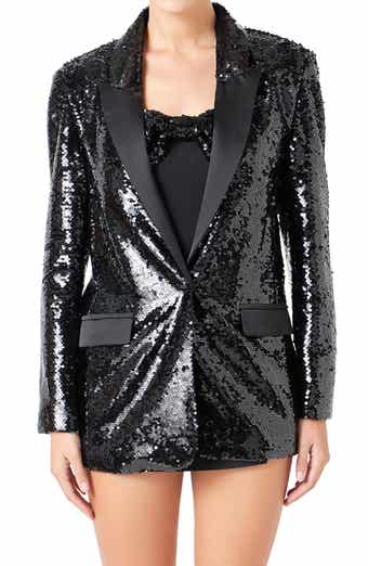 Oversize Sequin Blazer