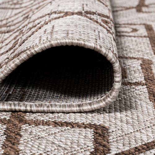 Jonathan Y Kafel Bohemian Indoor/outdoor Area Rug In Beige/brown