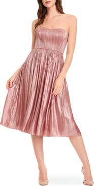 Dress the Population Tovah Strapless Fit & Flare Dress