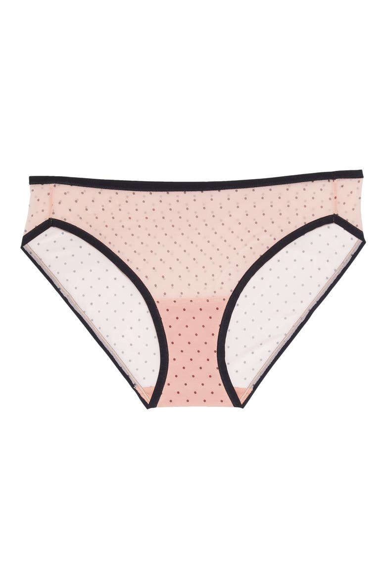 Spellbound Mesh Bikini, Alternate, color, ROSE/ DOT