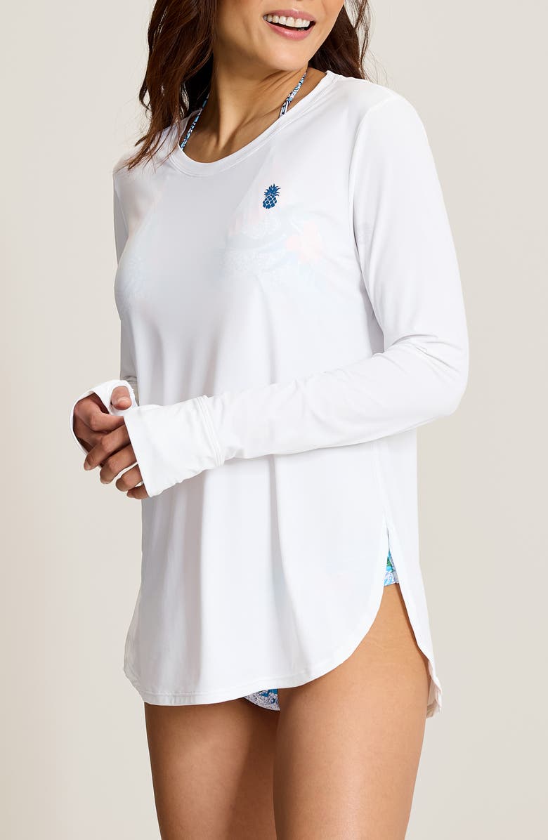 Tommy Bahama Tropical Rashguard, Alternate, color, White