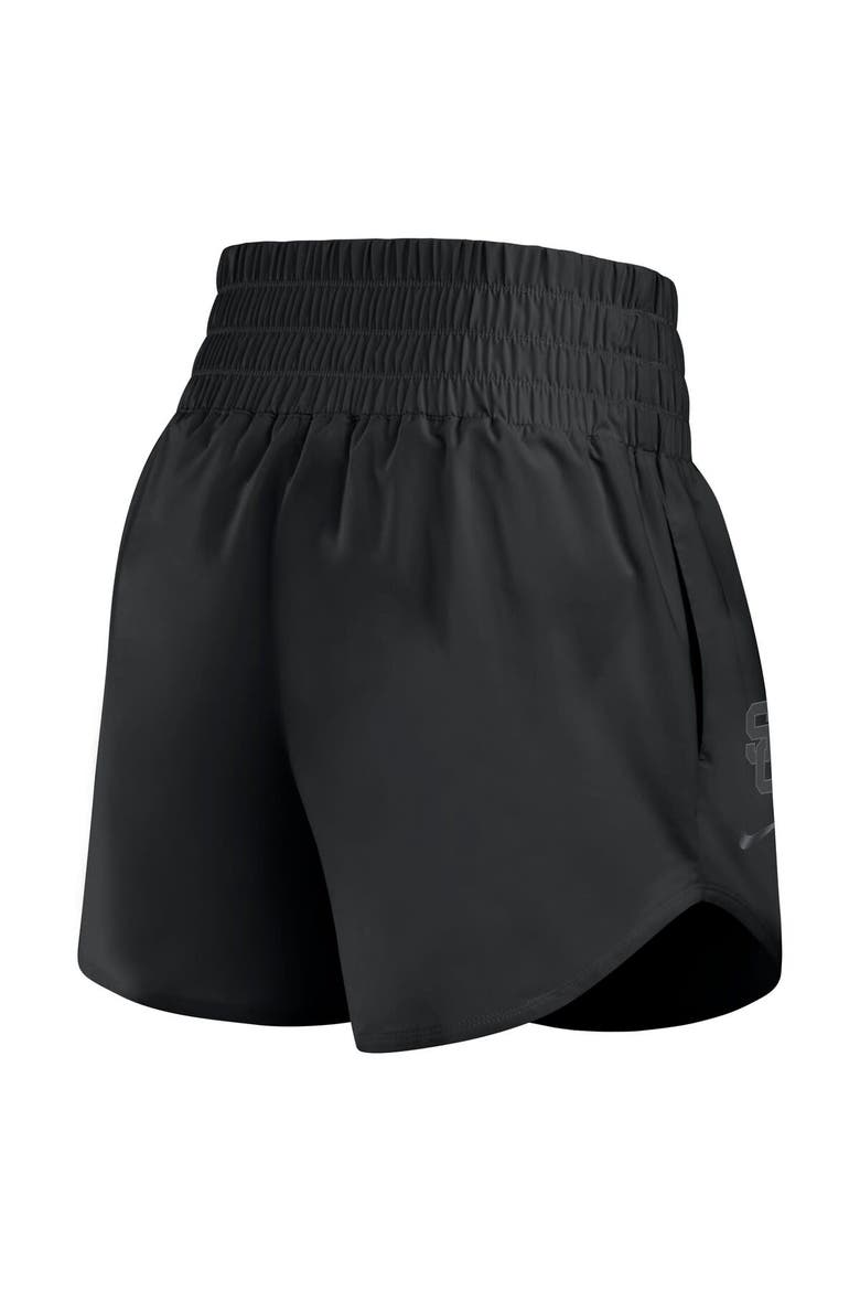 Women's Nike Black USC Trojans Performance One High-Rise Shorts, Alternate, color, Black
