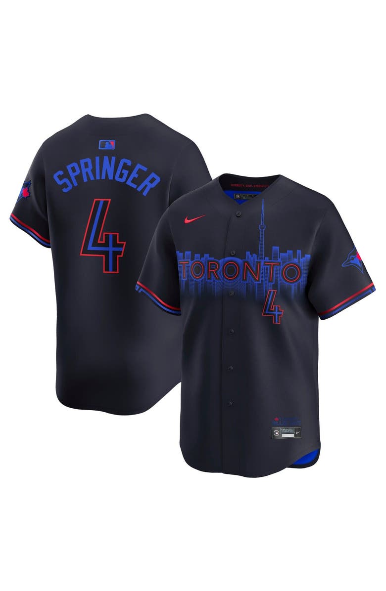Nike Men's Nike George Springer Blue Toronto Blue Jays City Connect Limited Jersey, Alternate, color, 