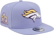 New Era Men's New Era  Lavender Denver Broncos Bloom A-Frame 9FIFTY Snapback Hat