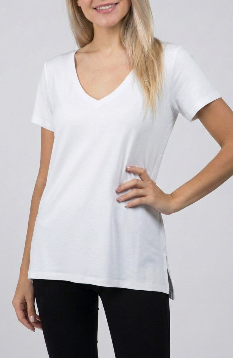 APNY V-Neck T-Shirt, Main, color, 