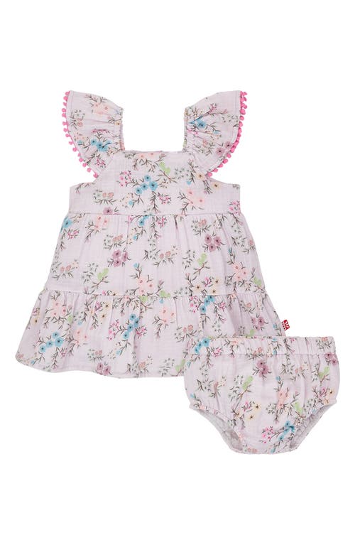 Magnetic Me Emily Cotton Sundress & Bloomers Set In Purple