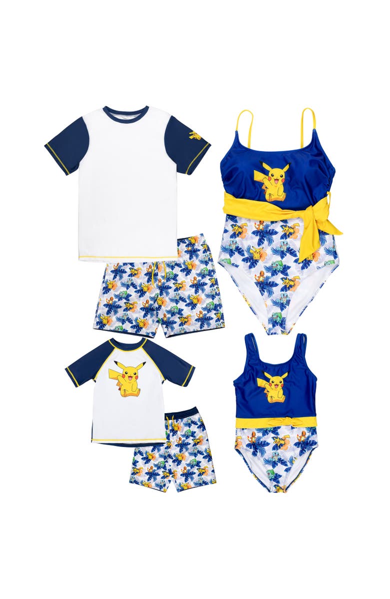 POKEMON Pikachu Onepiece Swimsuit, Alternate, color, Girls