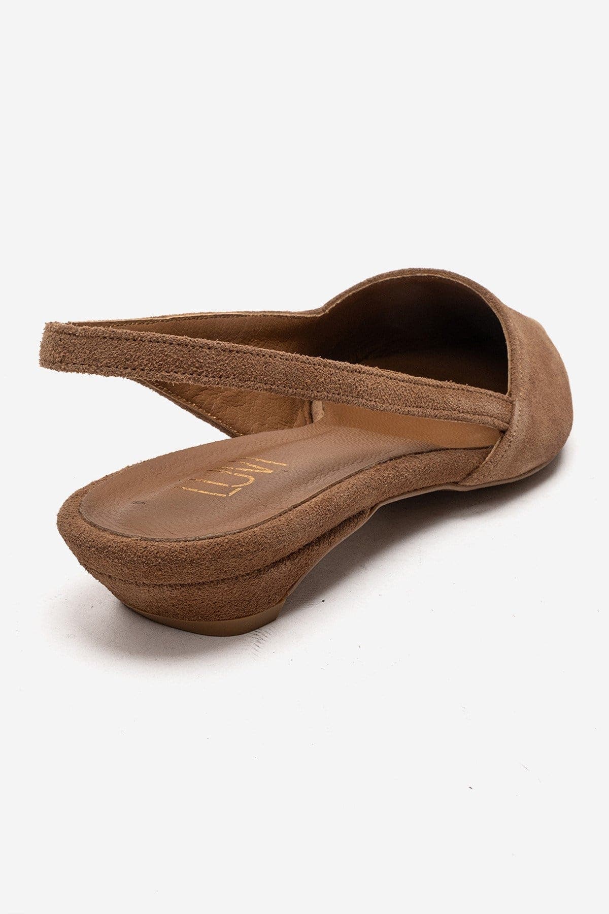 Forever & Always Shoes Berlina Leather Slingback Pump, Alternate, color, Cognac Suede