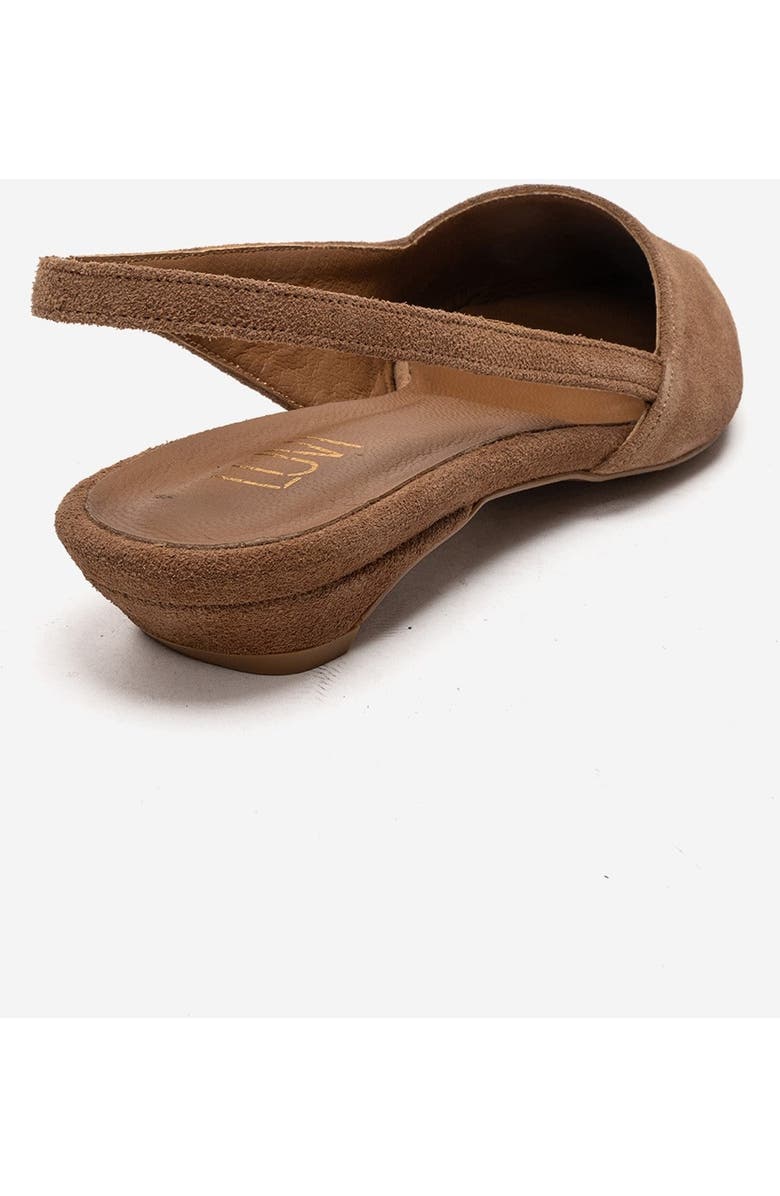 Forever & Always Shoes Berlina Leather Slingback Pump, Alternate, color, Cognac Suede