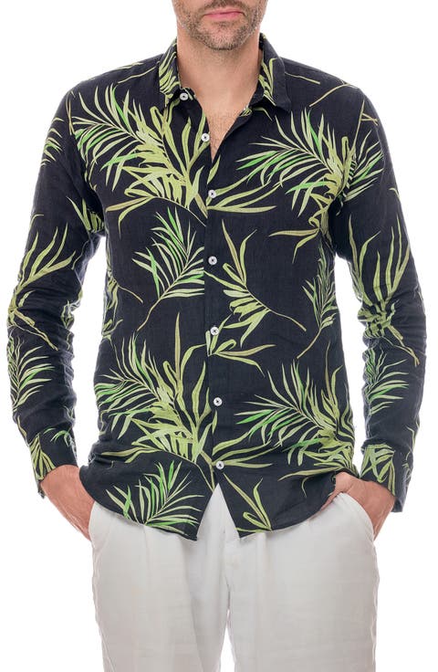 Linen Resort Button-Up Shirt