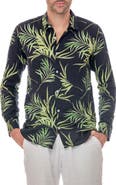 RANEES Linen Resort Button-Up Shirt