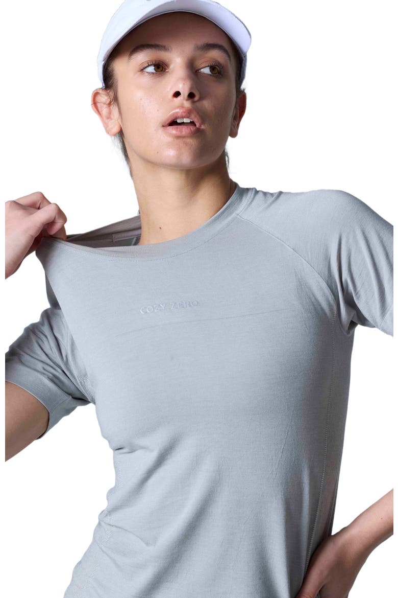 Tech Merino Light Weight Daily Tee, Alternate, color, Glacier Gray