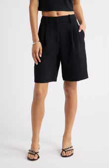 Open Edit The Curator Pleated Bermuda Shorts