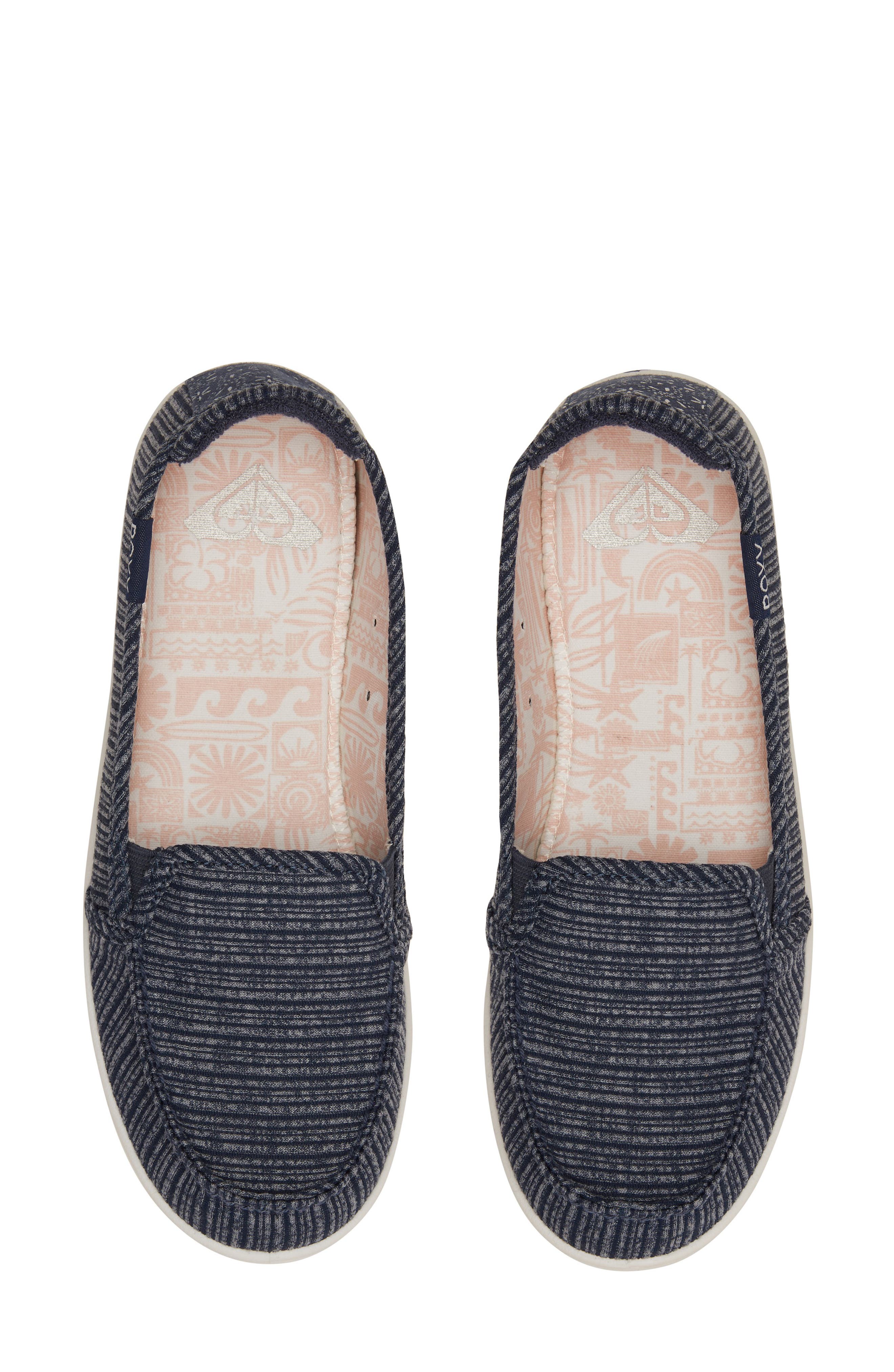 Roxy Minnow VII Slip-On Sneaker, Alternate, color, Navy