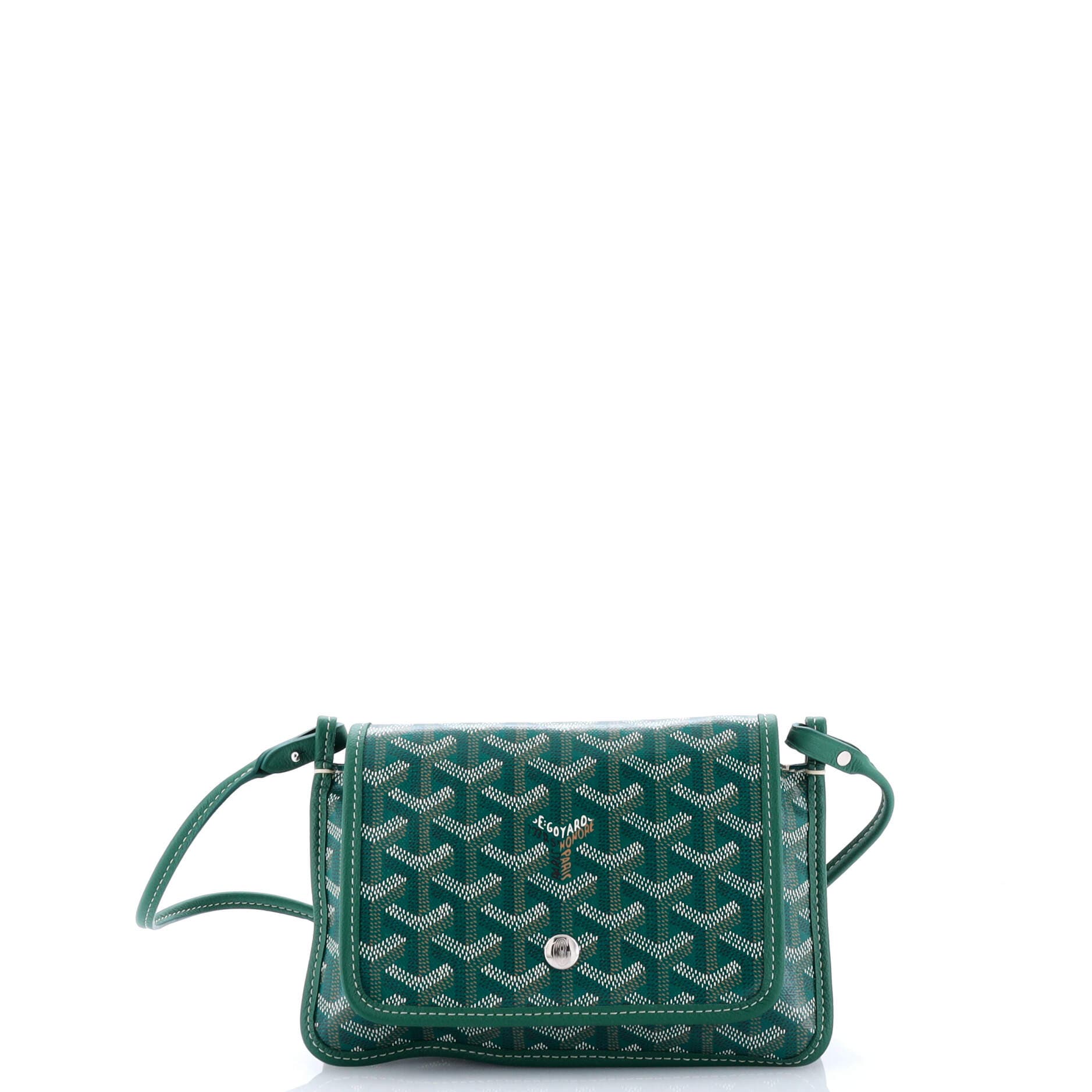 Pre-Owned Goyard Plumet Clutch Wallet Coated Canvas, Main, color, 