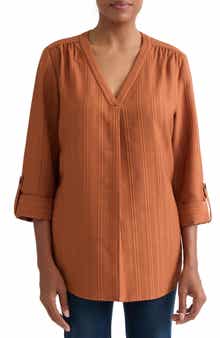 Roll Tab Tunic Top