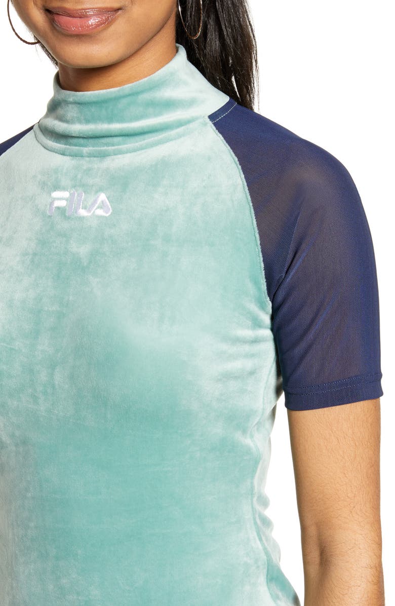 FILA Mahggie Velour Minidress, Alternate, color,