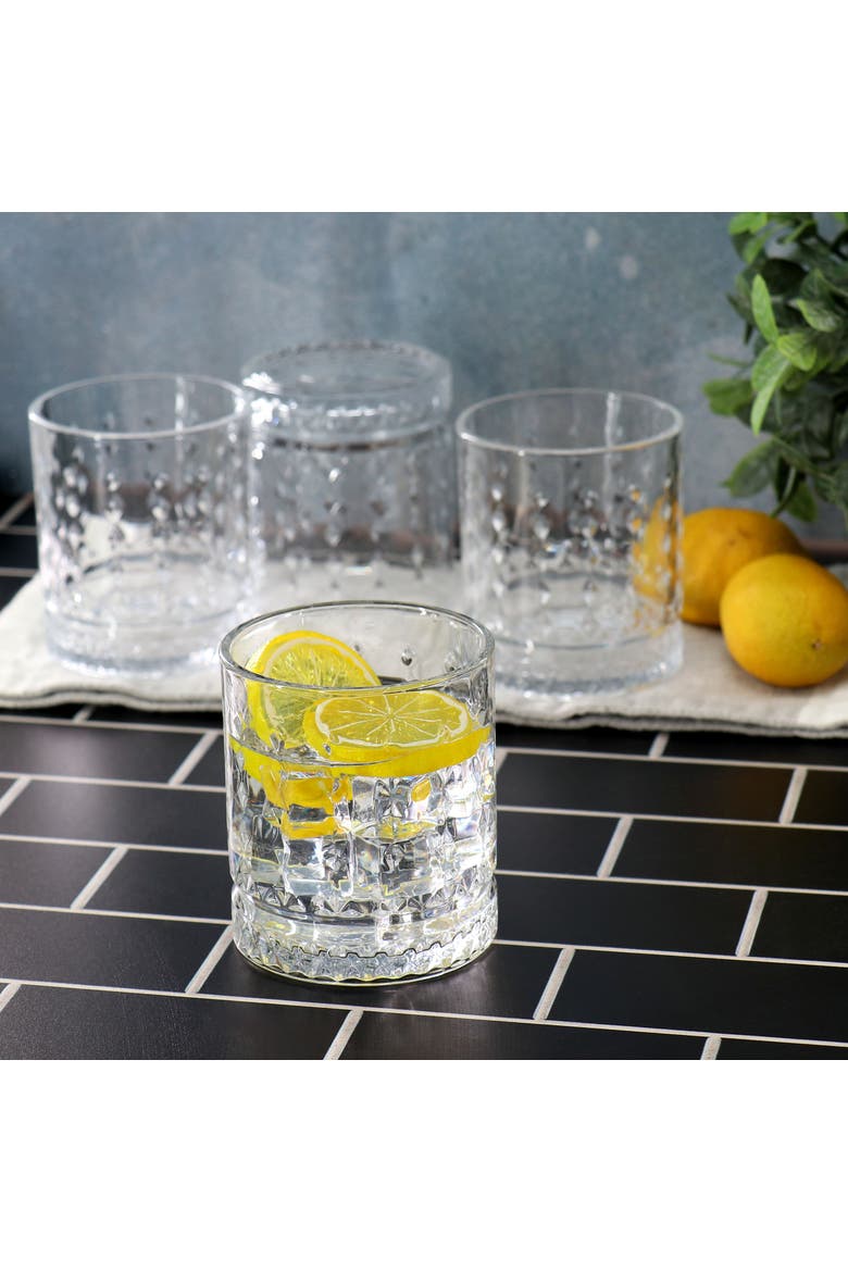4 Piece 13 Ounce Double Old-Fashioned Glass Set, Alternate, color, Clear