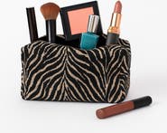 URBAN EXPRESSIONS HANDBAGS Zebrini Cosmetic & Travel Organizer Pouch