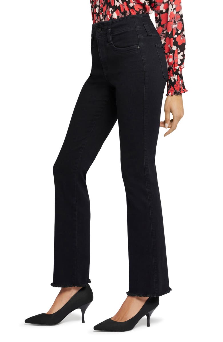 NYDJ Marilyn High Waist Fray Hem Straight Leg Jeans, Alternate, color,