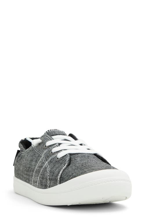 Roxy Bayshore Plus Womens Padded Insole Canvas Casual And Fashion Sneakers In Black