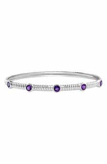 EFFY Amethyst Station Cuff Bracelet