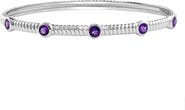 EFFY Amethyst Station Cuff Bracelet