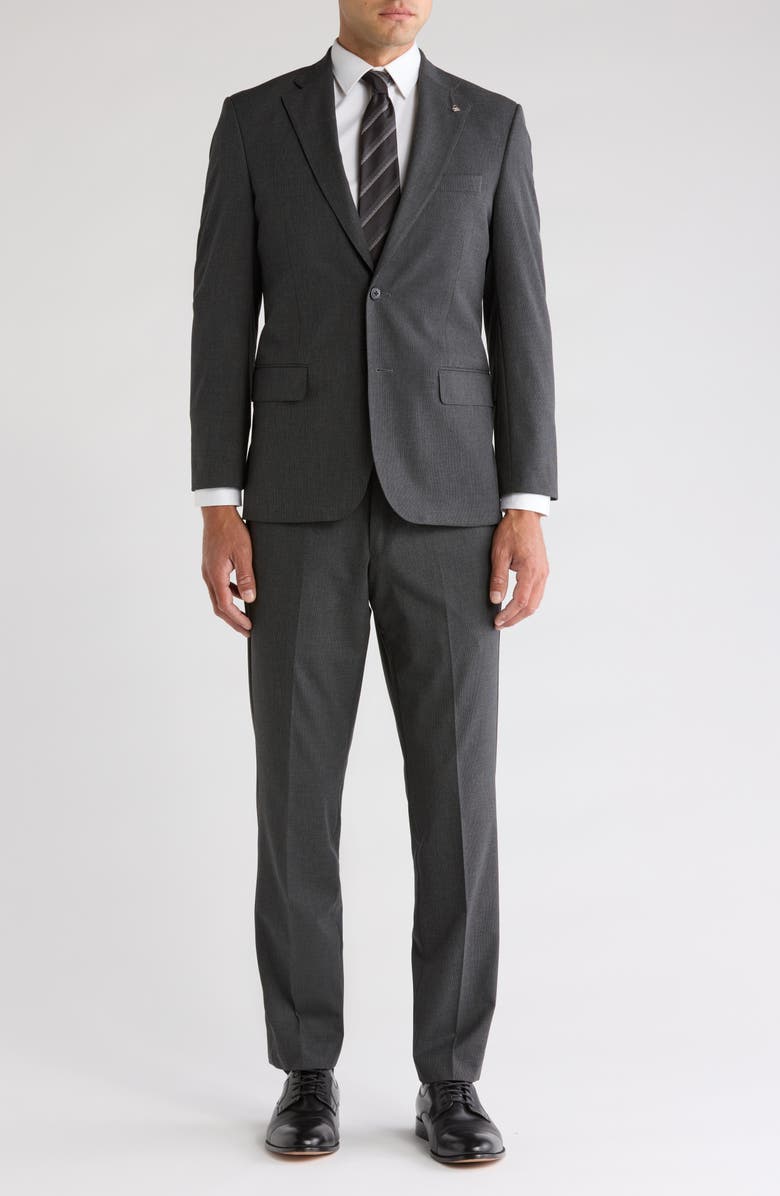 Scotch & Soda Regular Fit Suit, Main, color, Charcoal