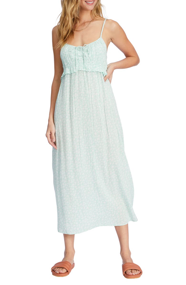 Billabong Rebel Heart Floral Midi Dress, Main, color, 