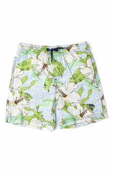Shade Critters Kids' Hibiscus UPF 50+ Swim Trunks