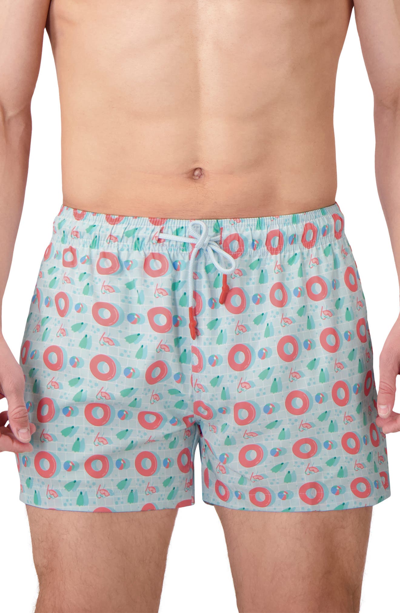 Sunset x Vine Print Swim Trunks