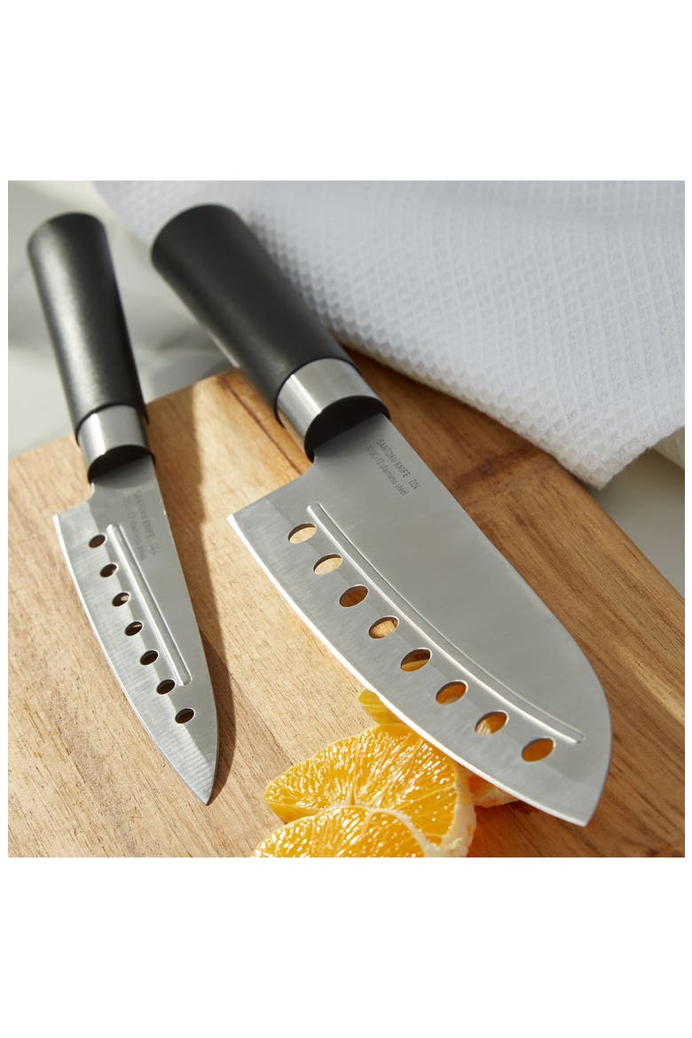 DiNA Codon 5-Piece Santoku Knife Set, Alternate, color, BLACK