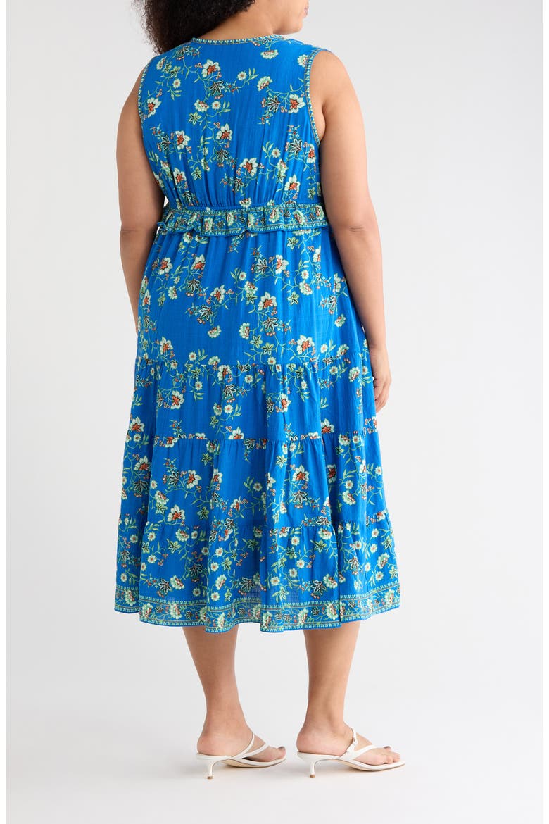 Sleeveless Surplice Maxi Dress, Alternate, color, WATER FLOATY FLORAL