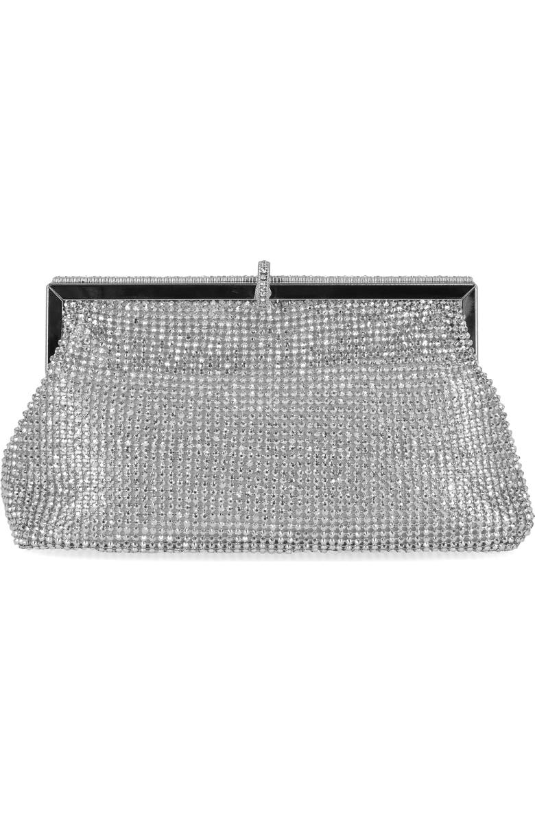 Jessica McClintock Garnet Frame Clutch, Main, color,