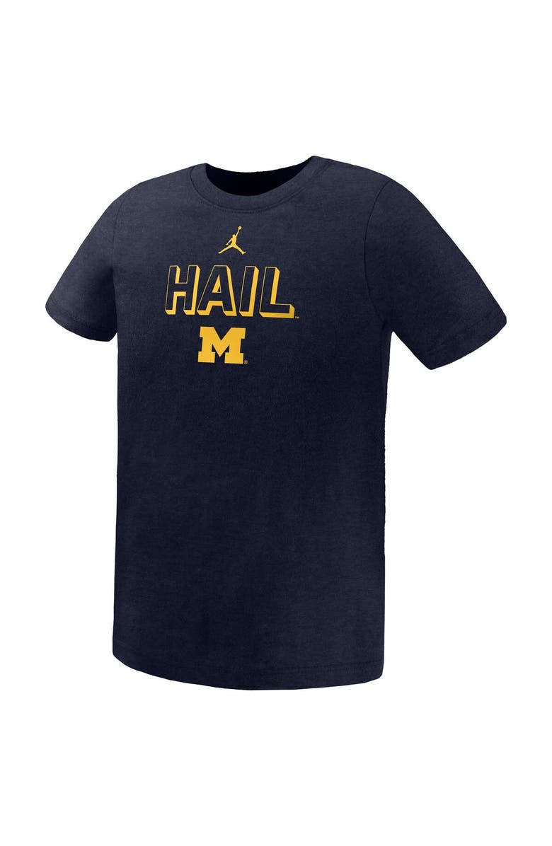Jordan Brand Preschool Jordan Brand Navy Michigan Wolverines Legend Performance T-Shirt, Alternate, color,