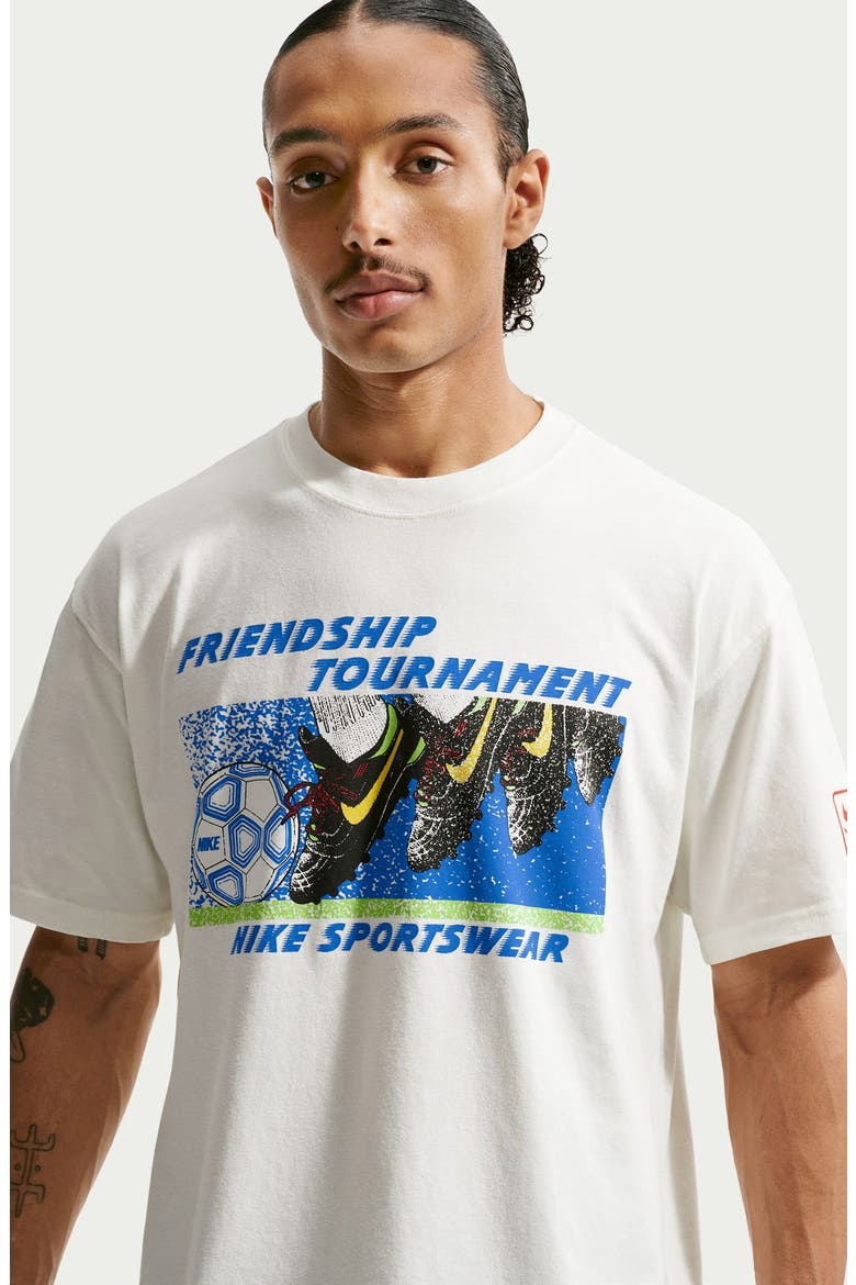 Friendship Tournament Soccer Graphic T-Shirt, Alternate, color, SAIL