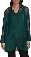 Donna Karan New York Brushstroke Burnout Tunic