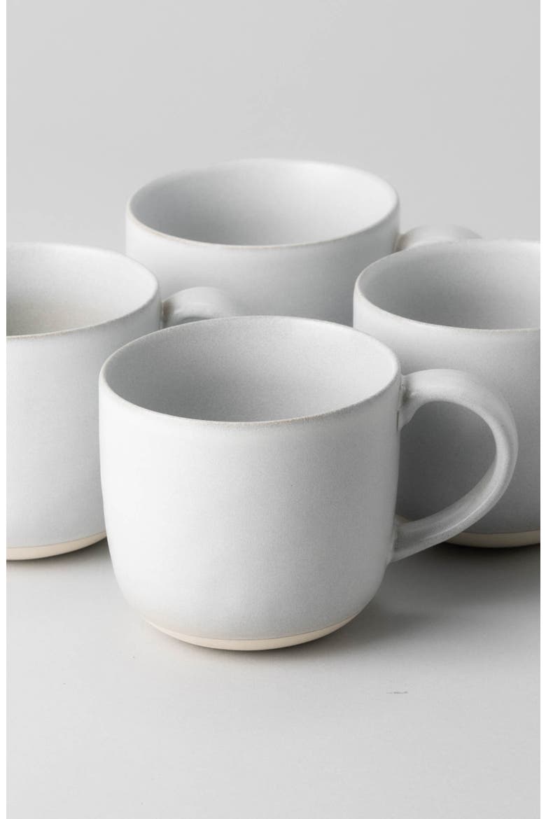 The Mugs Set of 4 Stoneware Mugs, Alternate, color, STONE BLUE
