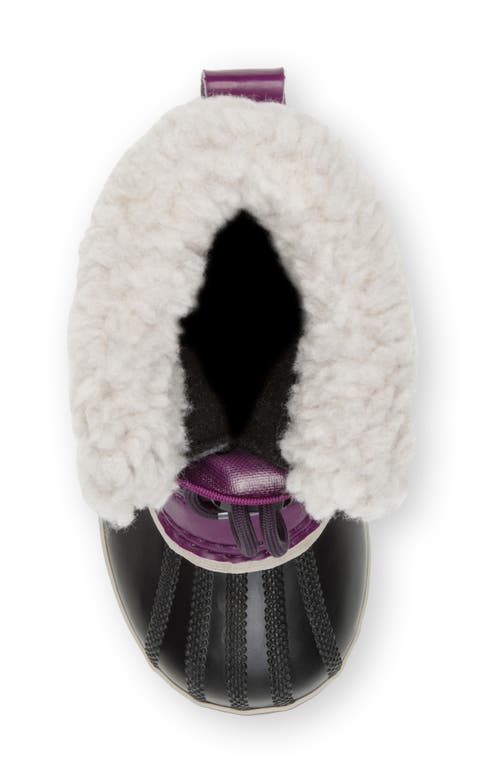 Sorel Kids' Yoot Pac Waterproof Snow Boot In Wild Iris/dark Plum