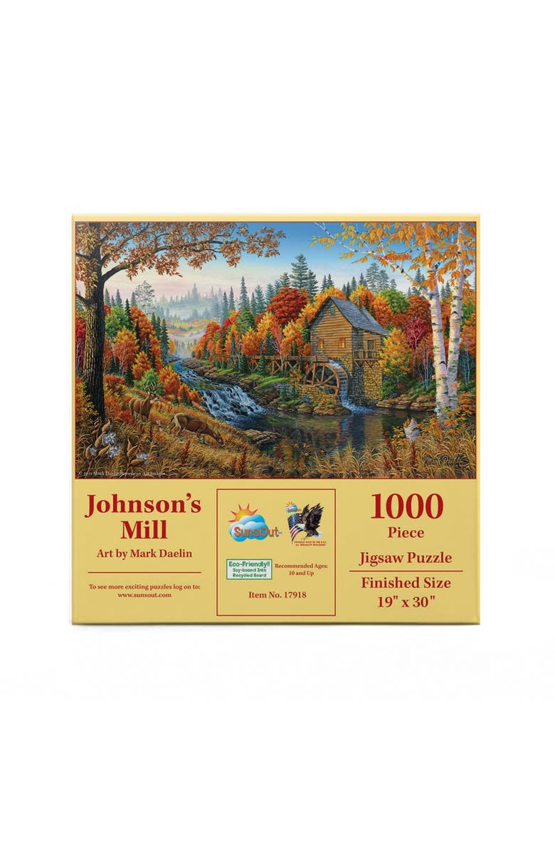 Sunsout Johnson's Mill 1000 piece Jigsaw Puzzle for Adults, Alternate, color, Multicolor