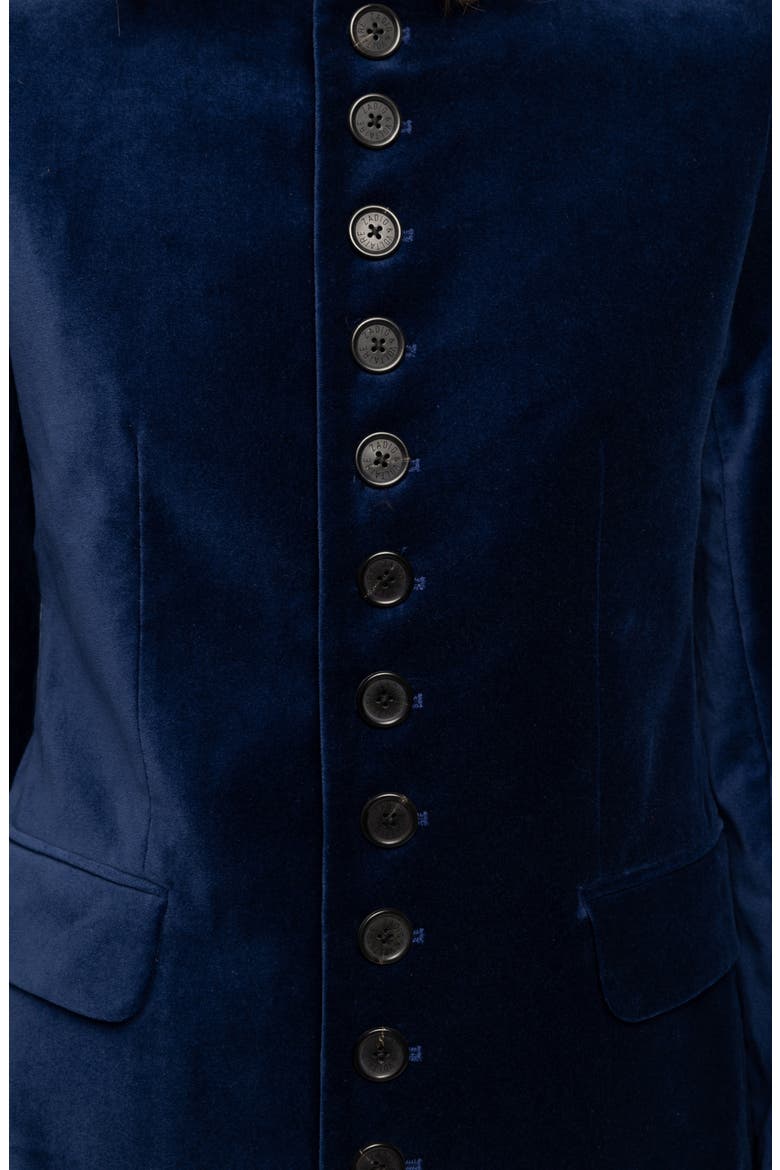Vallo Velvet Blazer, Alternate, color, MARINE