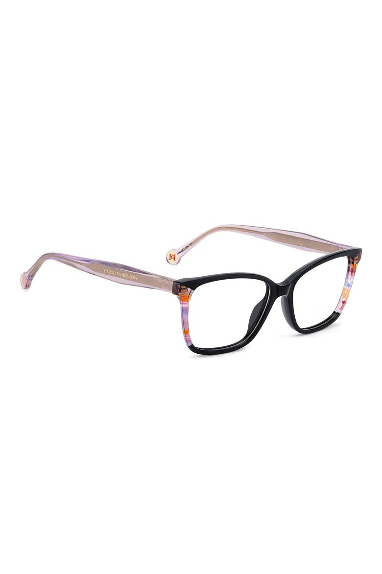 53mm Rectangular Reading Glasses, Alternate, color, BLACK MULTICOLOR