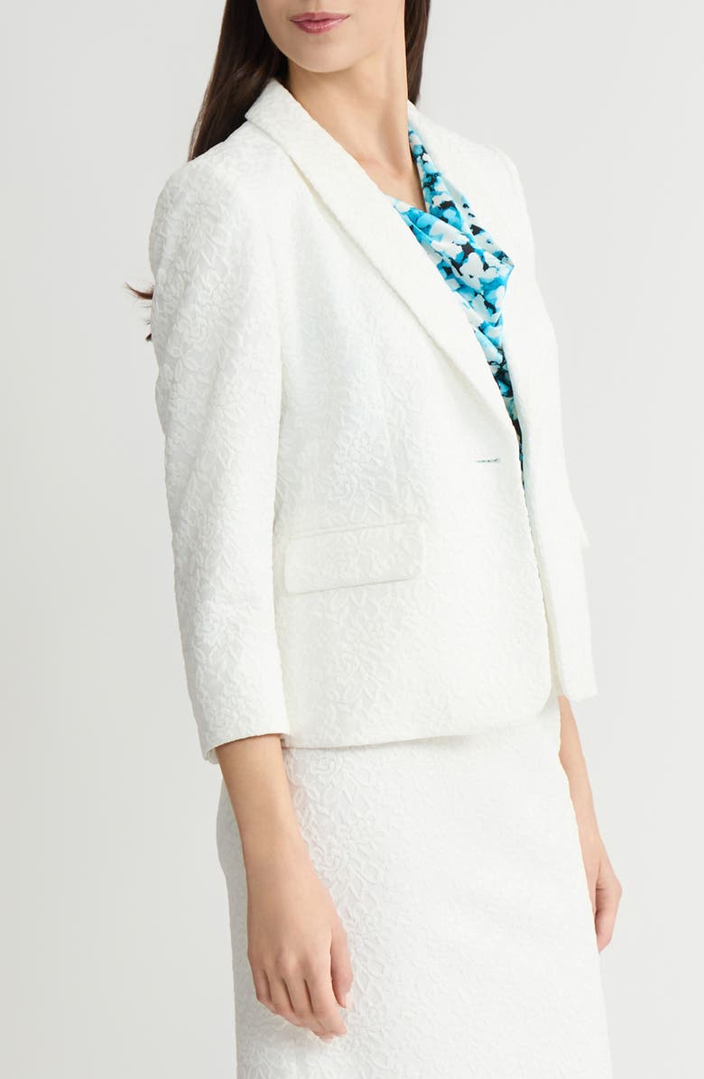 KASPER Shawl Collar Blazer, Alternate, color, Lily White