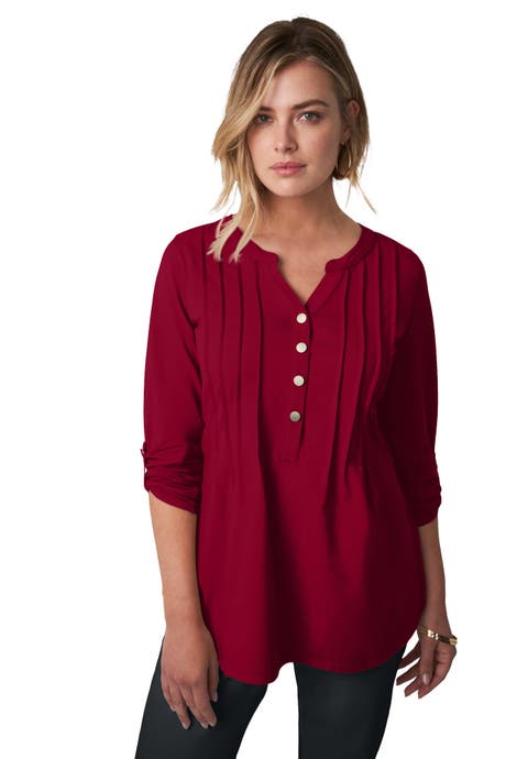 Stretch Pleated Tunic