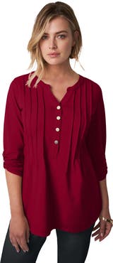 Jessica London Stretch Pleated Tunic