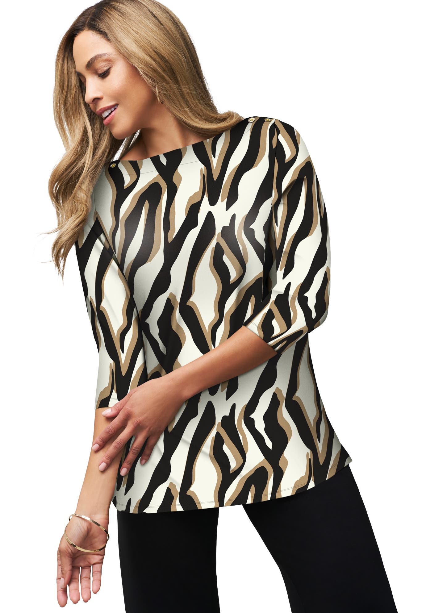 IVORY ABSTRACT ZEBRA