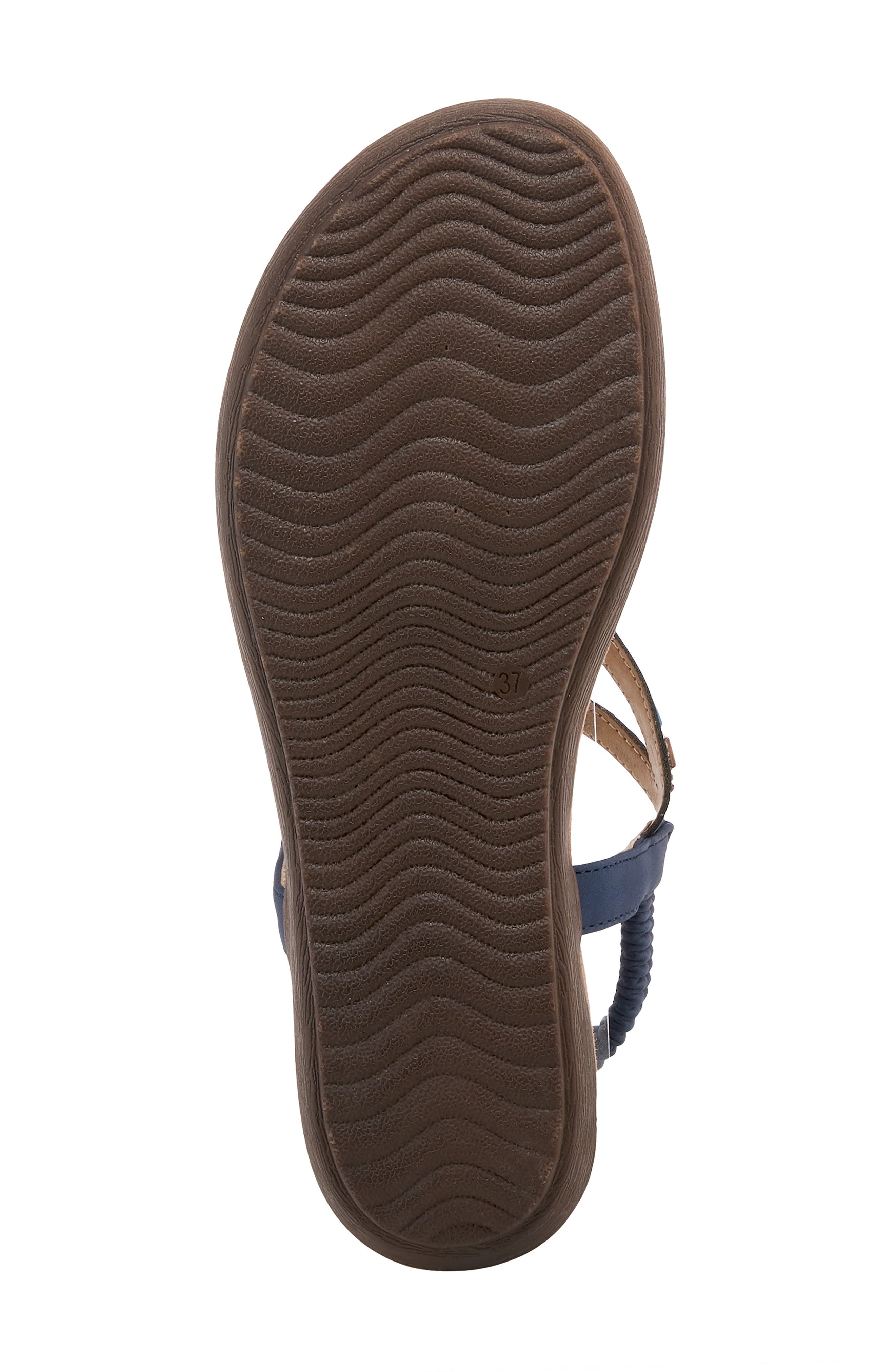 Crema Beaded Thong Sandal, Alternate, color, NAVY