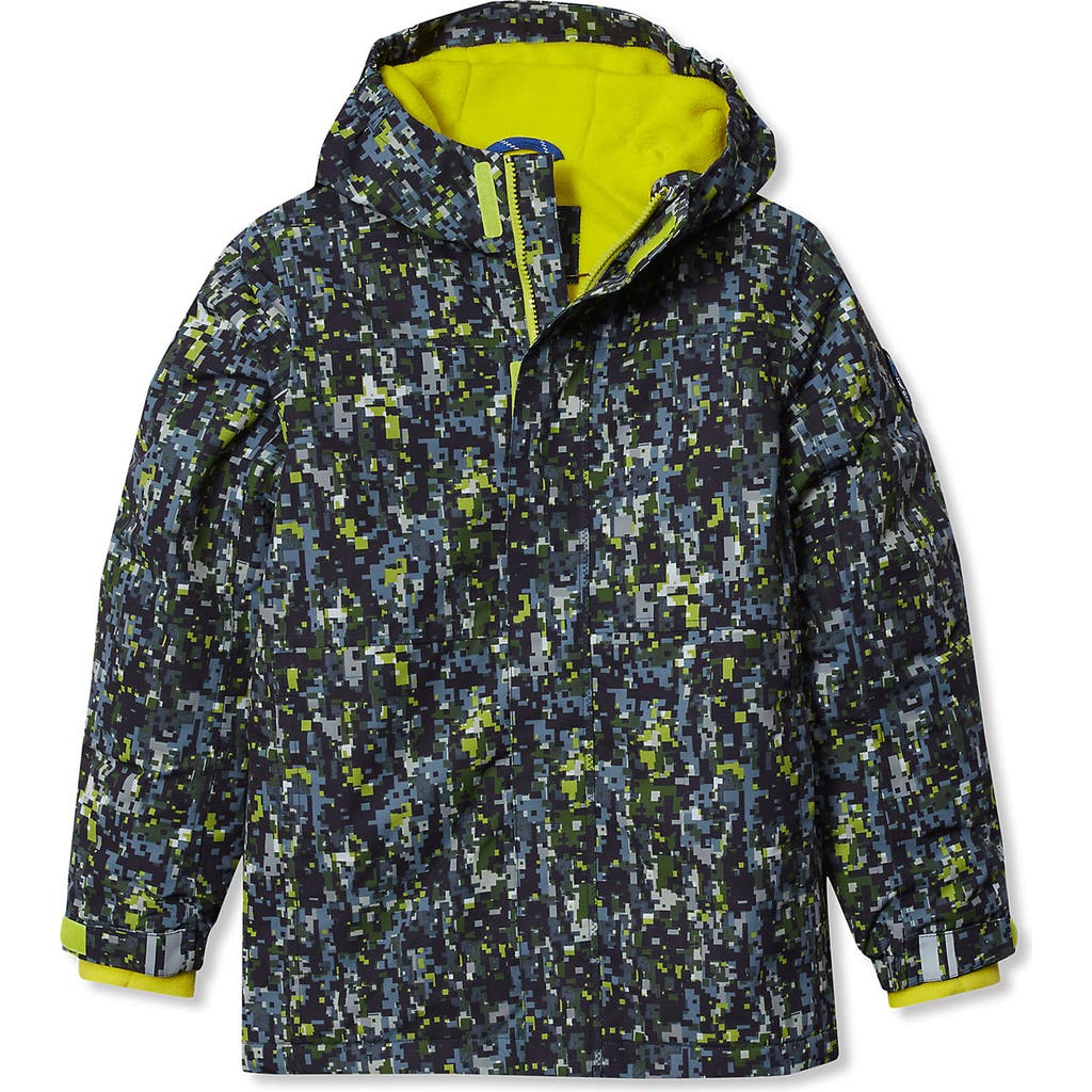 Lands' End Kids Squall Fleece Lined Waterproof Insulated Jacket In Black