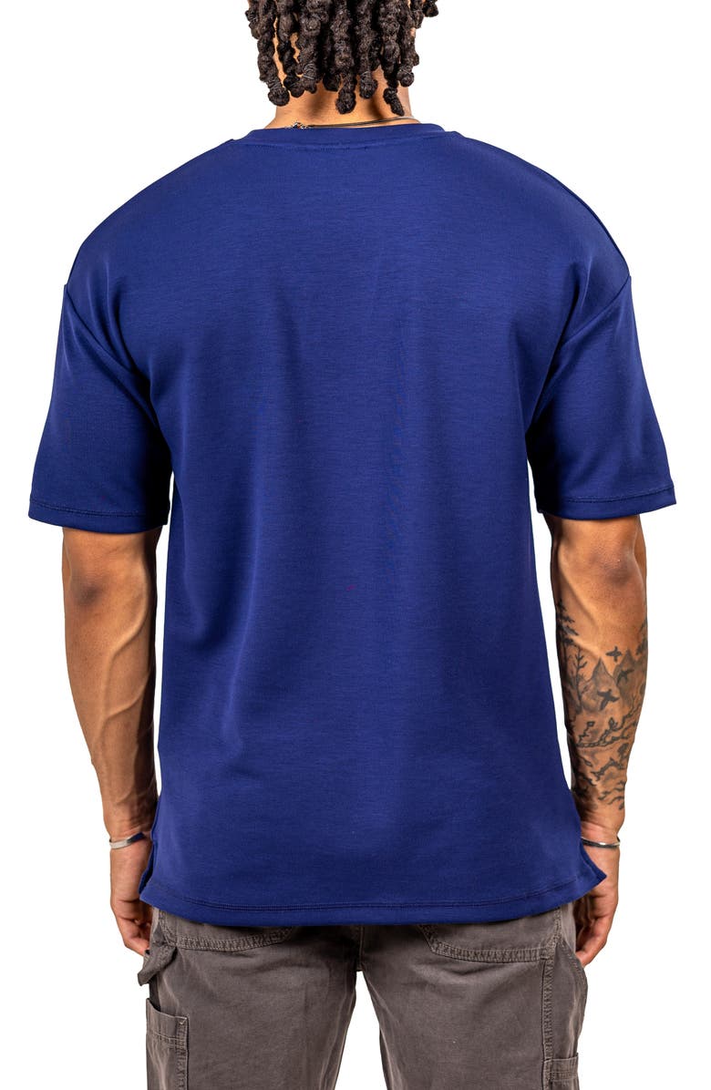 Maceoo Ascensionsolid 0103 Blue Crewneck T-Shirt, Alternate, color, Blue