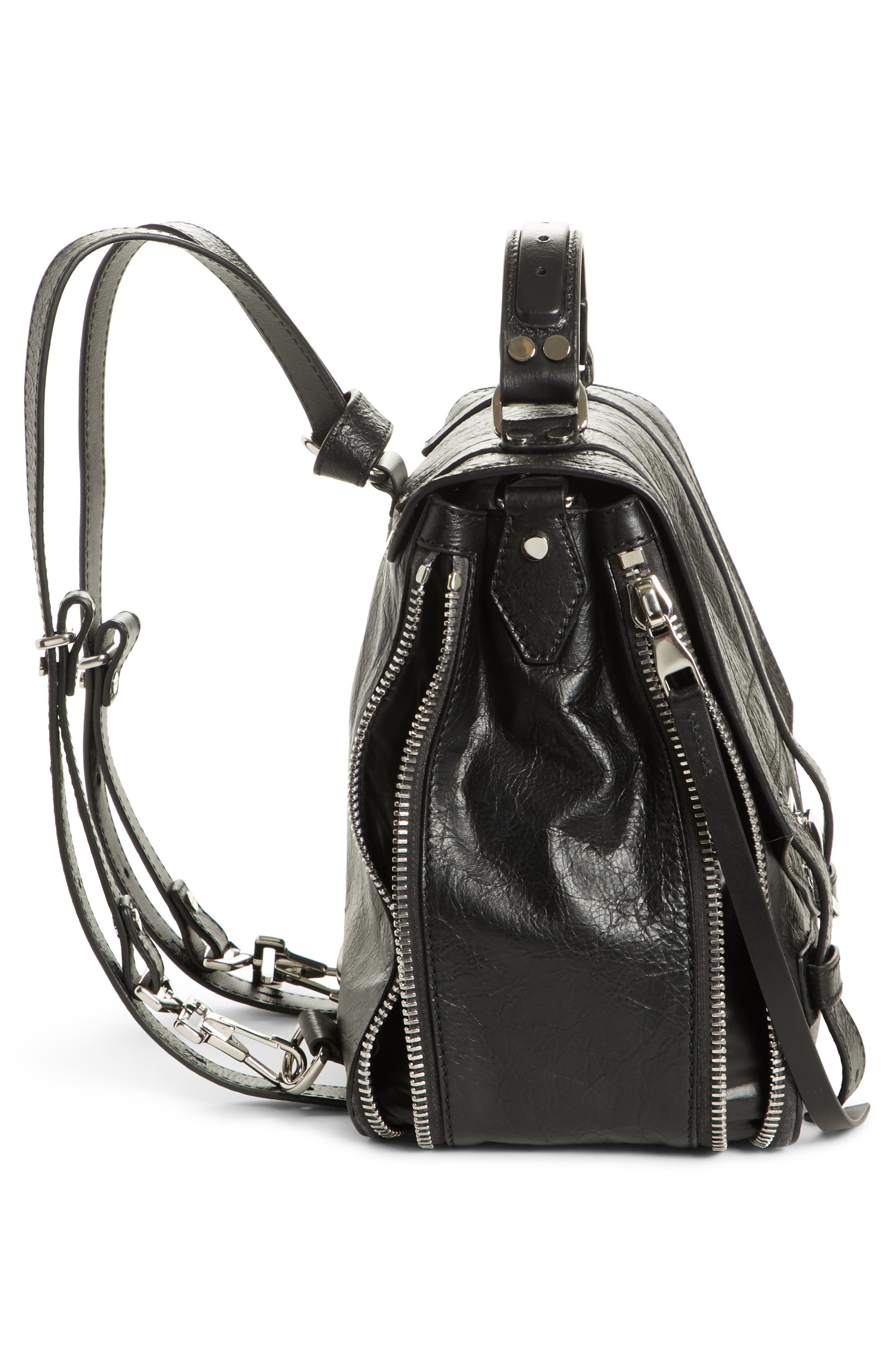 Proenza Schouler PS1 Leather Convertible Backpack, Alternate, color, 